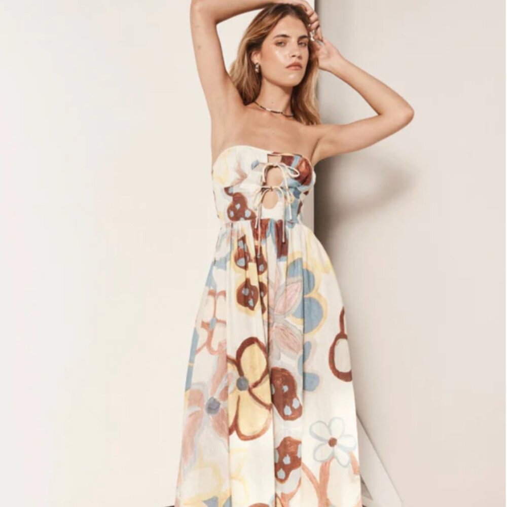 VRG GIRL Soul Maxi Dress Flower